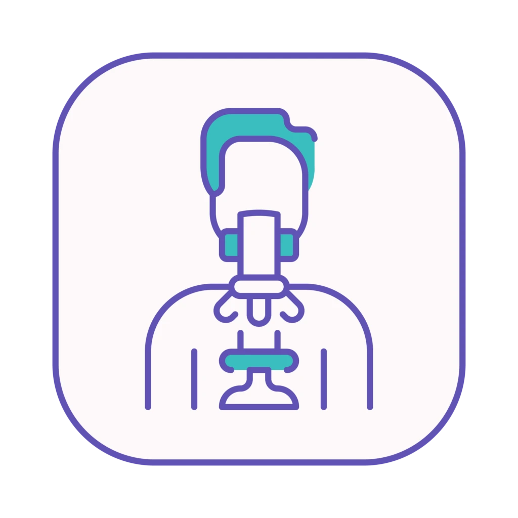 Duotone_Scientist-with-Microscope_Male